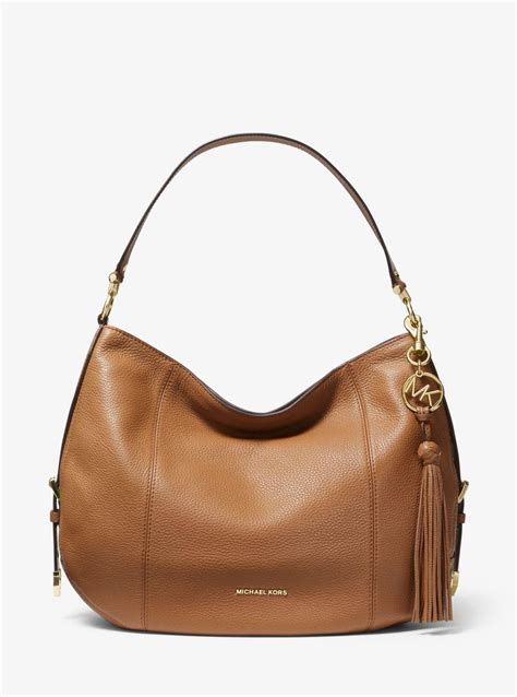 MICHAEL Michael Kors Brooke Pebble Leather Satchel 